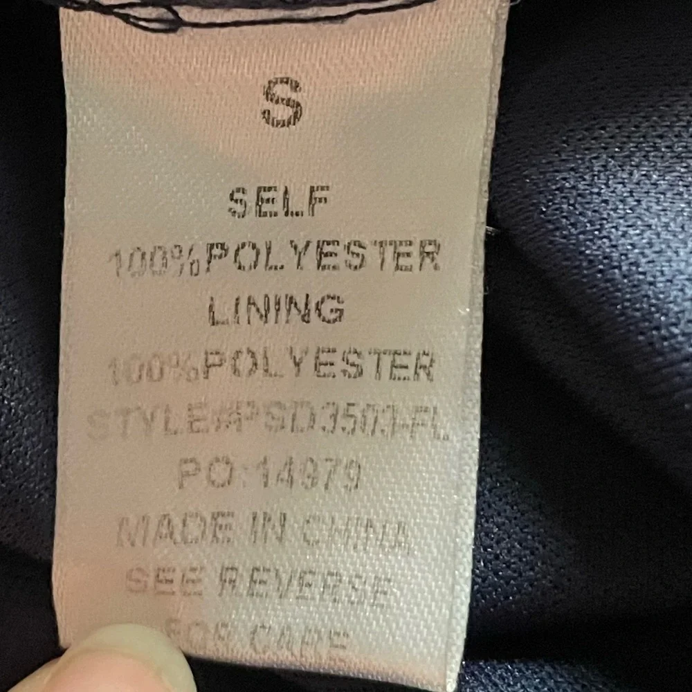 Baltic Born‎ Manchester Navy Ditsy Floral Smocked Midi Dress Small Cottagecore - Picture 7 of 9